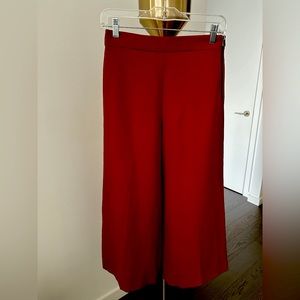 Zara - Dark Red Wide Leg Trousers